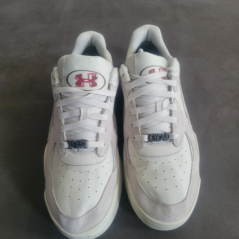 Under Armour UA Court Anatomix TC 'Tuff Crowd' Sneakers Men's Size 12.5 Cream - Picture 3 of 7